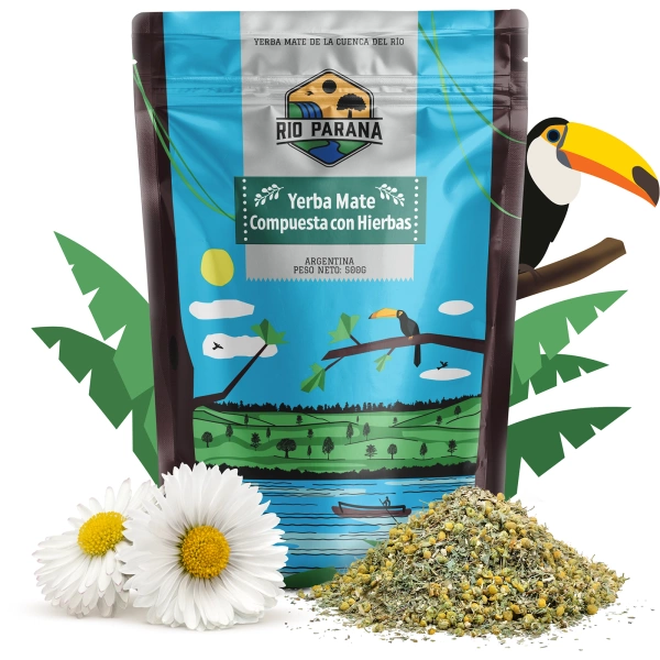 Rio Parana Compuesta con Hierbas: yerba mate με λεμονόχορτο