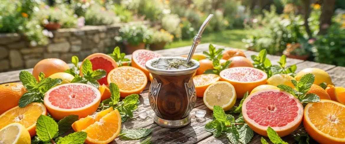 Δροσιστική κρύα yerba mate με νότες εσπεριδοειδών