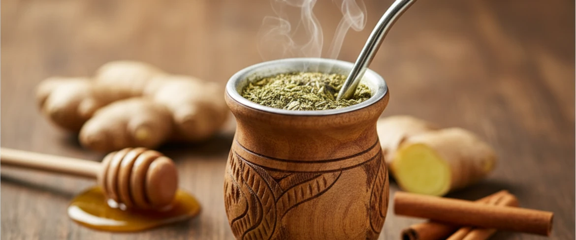 Yerba mate με τζίντζερ
