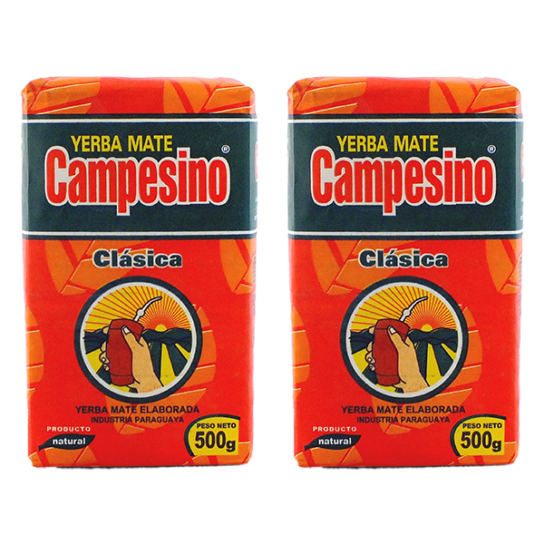Σετ Yerba Mate 2x Campesino Classica Elaborada Con Palo 0,5kg