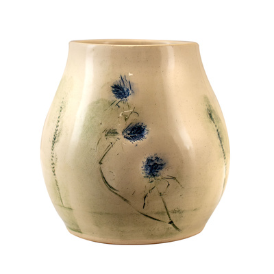 Κεραμική κούπα μάτε Flora Blue 300 ml – Σειρά Crater