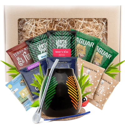 Σετ δώρου Yerba Mate 10x50γρ 500γρ Καλαμπάς + Bombilla