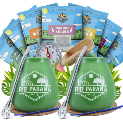 Yerba Mate Rio Parana σετ εκκίνησης για ζευγάρι αξεσουάρ