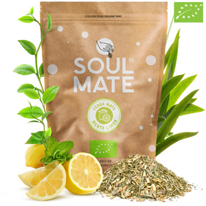 Σετ Yerba Mate Soul Mate Organica Menta Limon 500g 0,5kg Calabash + Bombilla