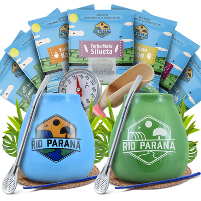 Yerba Mate Rio Parana σετ εκκίνησης για ζευγάρι αξεσουάρ