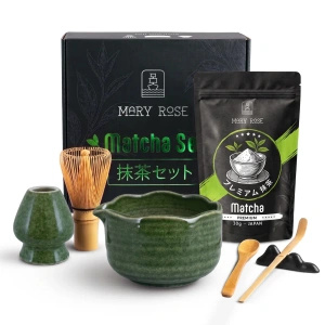 Σετ δώρου: ιαπωνικό premium matcha + matchawan + αξεσουάρ από μπαμπού