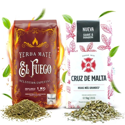 Σετ Yerba Mate Elaborada: El Fuego 1κιλά + Cruz de Malta 1κιλά
