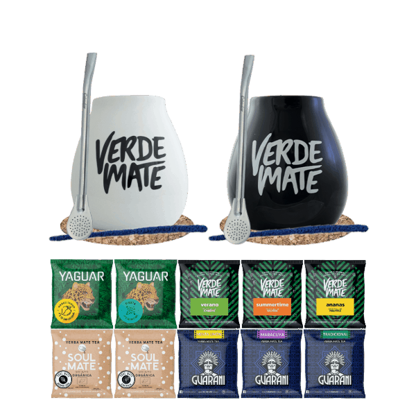 Σετ Yerba Mate 10x50g 2x Calabash + 2x Bombilla