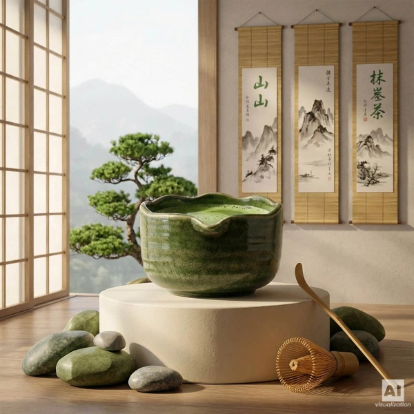 Σετ παρασκευής τσαγιού Matcha: matcha 100g + αξεσουάρ
