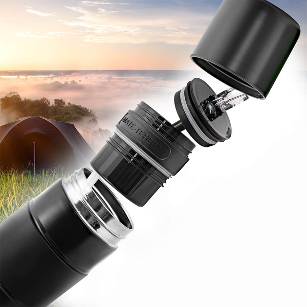 Yerbomos XL ALL IN ONE - 750ml - Κύπελλο Mate, θερμός και bombilla σε ένα (μαύρο)