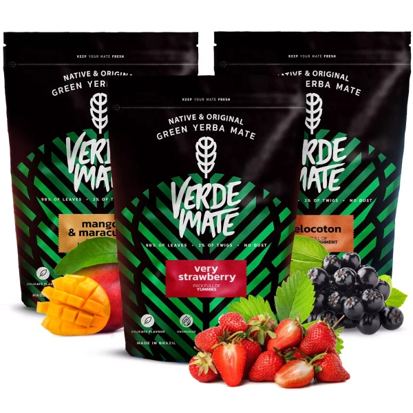 Σετ Yerba mate Verde Mate Green φρουτώδες 3x500 1,5kg
