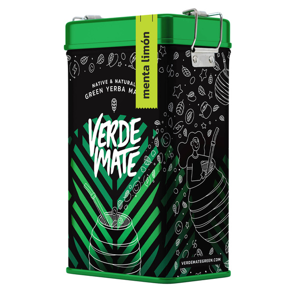 Yerbera – Μεταλλικό κουτί + Verde Mate Green Menta Limón 0,5 κιλά