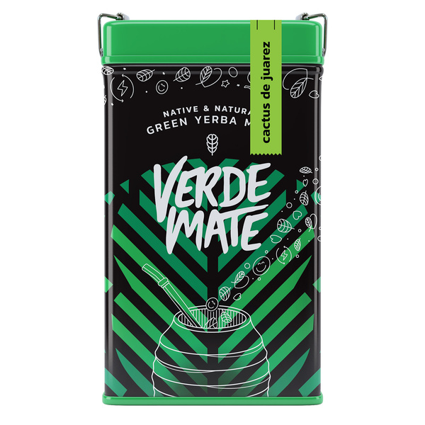 Yerbera – Μεταλλικό κουτί + Verde Mate Green Cactus de Juarez 0,5 κιλά
