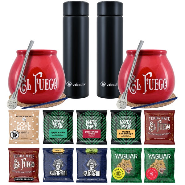 Σετ Yerba Mate Thermos Bombilla για δύο άτομα 500g