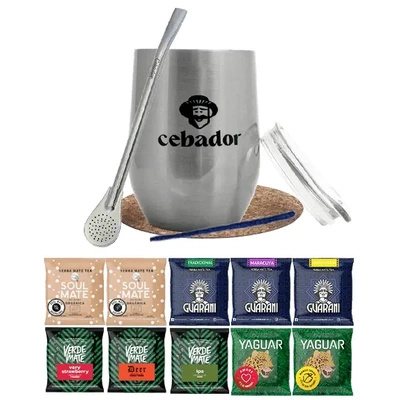 Σετ Yerba Mate: δείγματα 10x50γρ + TermoLid + Bombilla