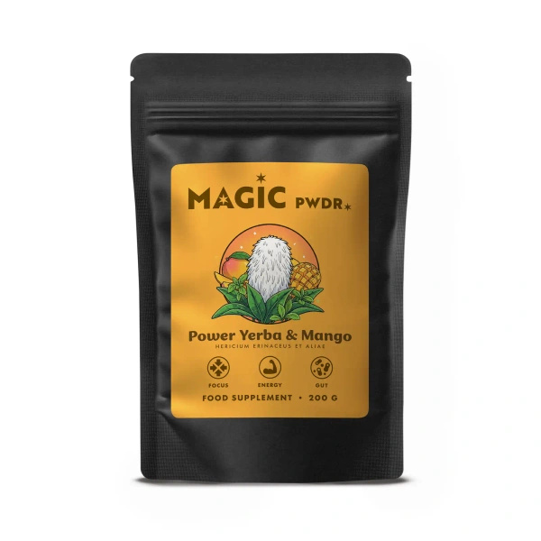 Magic Pwdr – Power Yerba & Mango – Focus & Gut Blend 200 γρ.