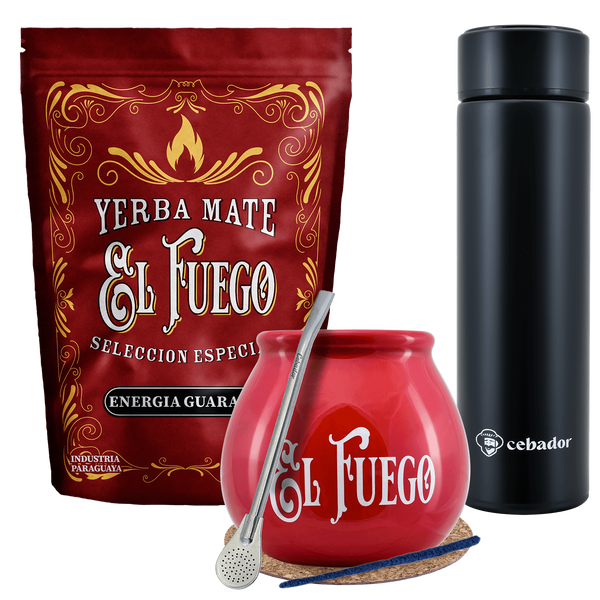 Yerba Mate El Fuego MOC 500g σετ θερμός καλαμπάσας