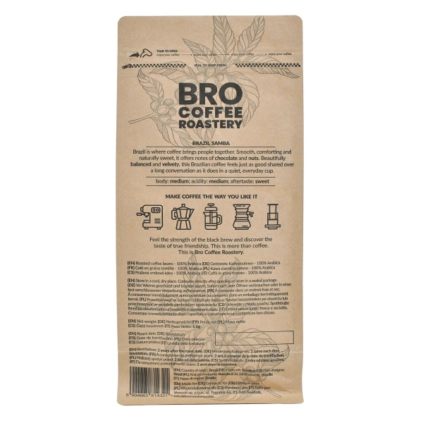 Σετ καφέ Bro Coffee Roastery Brazil Samba 2x1kg (2kg)