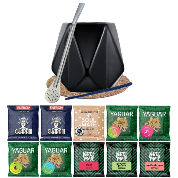 Σετ Yerba Verde Mate Green 10x50 Mate Cup Diamente