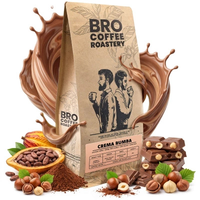 Bro Coffee Roastery – Καφές ολόκληρος Crema Rumba 1 κιλό