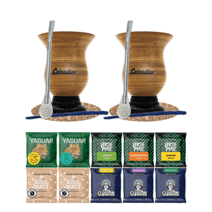 Σετ Yerba Mate 10x50g 2x Calabash + 2x Bombilla