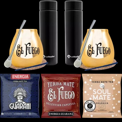 Σετ yerba Mate για ζευγάρια PREMIUM θερμός calabash