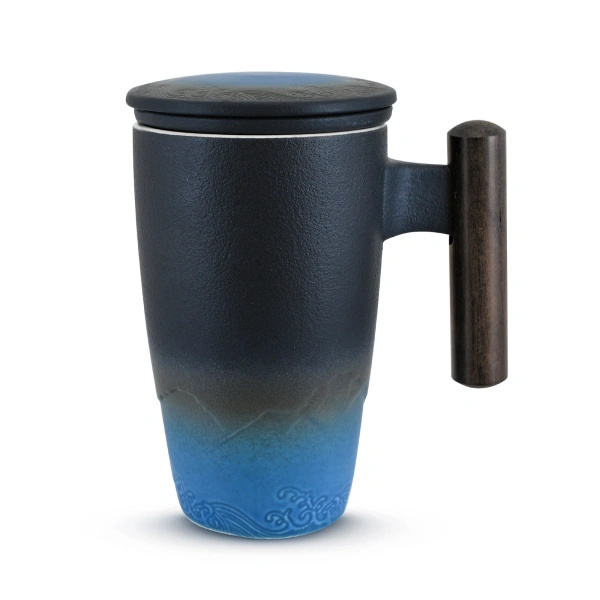 Κεραμική κούπα με καπάκι και φίλτρο Mystea 300 ml