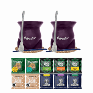 Σετ Yerba Mate 10x50g 2x Calabash + 2x Bombilla
