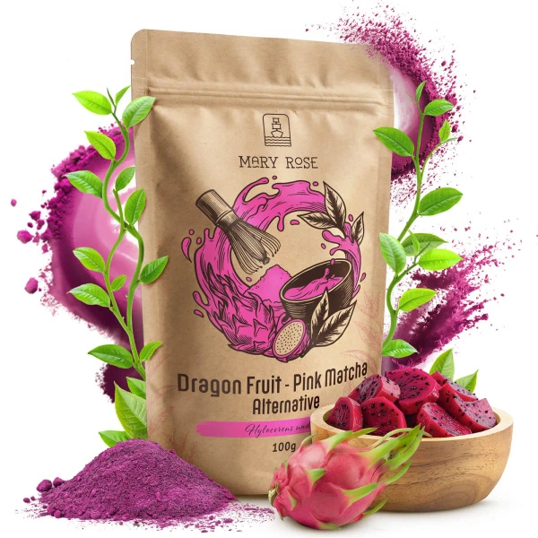 Mary Rose – Pink Matcha Alternative – Φρούτο του δράκου (σε σκόνη) 100 γρ