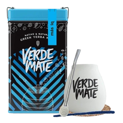 Σετ Yerbera Verde Mate Mas IQ 0.5kg