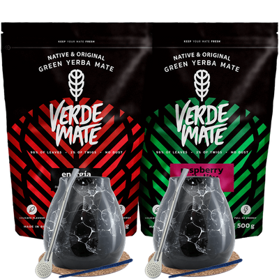 Yerba Mate Ενέργεια για Δύο Σετ Bombilla 1kg