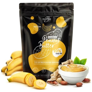 Nustino – Φυστικοβούτυρο σε σκόνη – Banana (χωρίς προσθήκη ζάχαρη) 400 γρ.