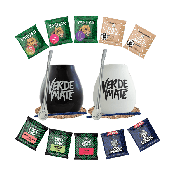 Σετ Yerba Mate 10x50g 2x Calabash + 2x Bombilla