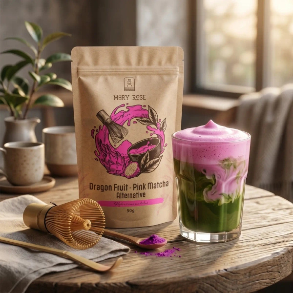 Mary Rose – Pink Matcha Alternative – Φρούτο του δράκου (σε σκόνη) 50 γρ