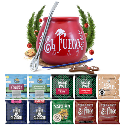 Yerba Mate 10x50g 500g σετ δειγμάτων + αξεσουάρ