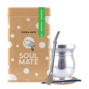 Σετ Yerbera Yerba Mate Soul Mate Guayusa 0.5kg Palo Santo