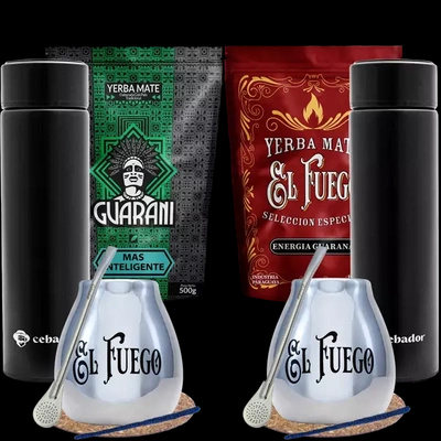 Σετ Yerba Mate για δύο άτομα 2x0.5kg Θερμός 