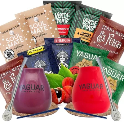 Σετ Yerba Mate πολλών ειδών για ένα ζευγάρι PREMIUM