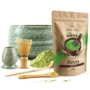 Σετ παρασκευής τσαγιού Matcha: matcha 100g + αξεσουάρ