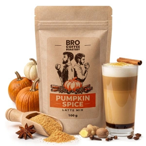 Σετ για Pumpkin Spice Latte: καφές Bro Coffee Roastery Brazil Cerrado 1κιλό + Pumpkin Spice Latte Mix 100γρ