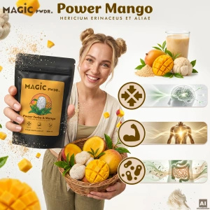 Magic Pwdr – Power Yerba & Mango – Focus & Gut Blend 400 γρ.