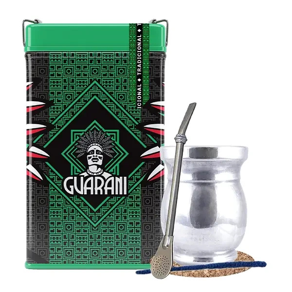 Σετ Yerbera Guarani Elaborada Tradicional 0.5kg Palo Santo