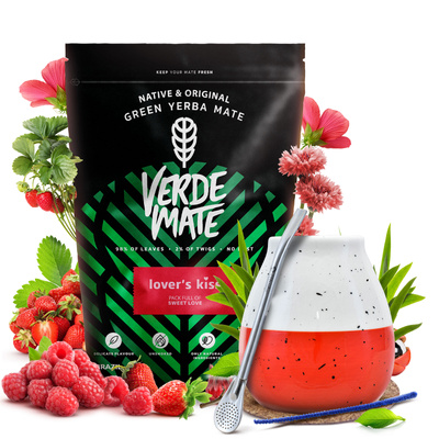 Σετ Yerba Mate Verde Mate 400γρ 0,4κιλά Καλαμπάς  + Bombilla