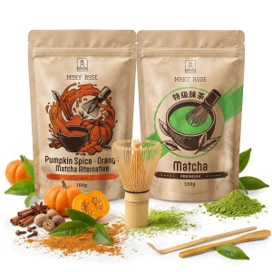 Σετ για χρωματιστό Matcha Latte: Matcha + Orange Matcha + αξεσουάρ