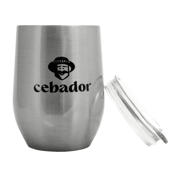 TermoLid – θερμοδοχείο για yerba mate με καπάκι – Cebador (ασημί) – 350 ml