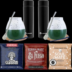 Yerba Mate starter kit Thermos 3x50g για ζευγάρι