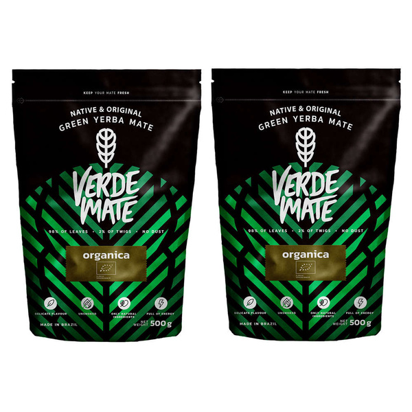 2 x Verde Mate Green Organica 0,5 κιλά (1 κιλό)