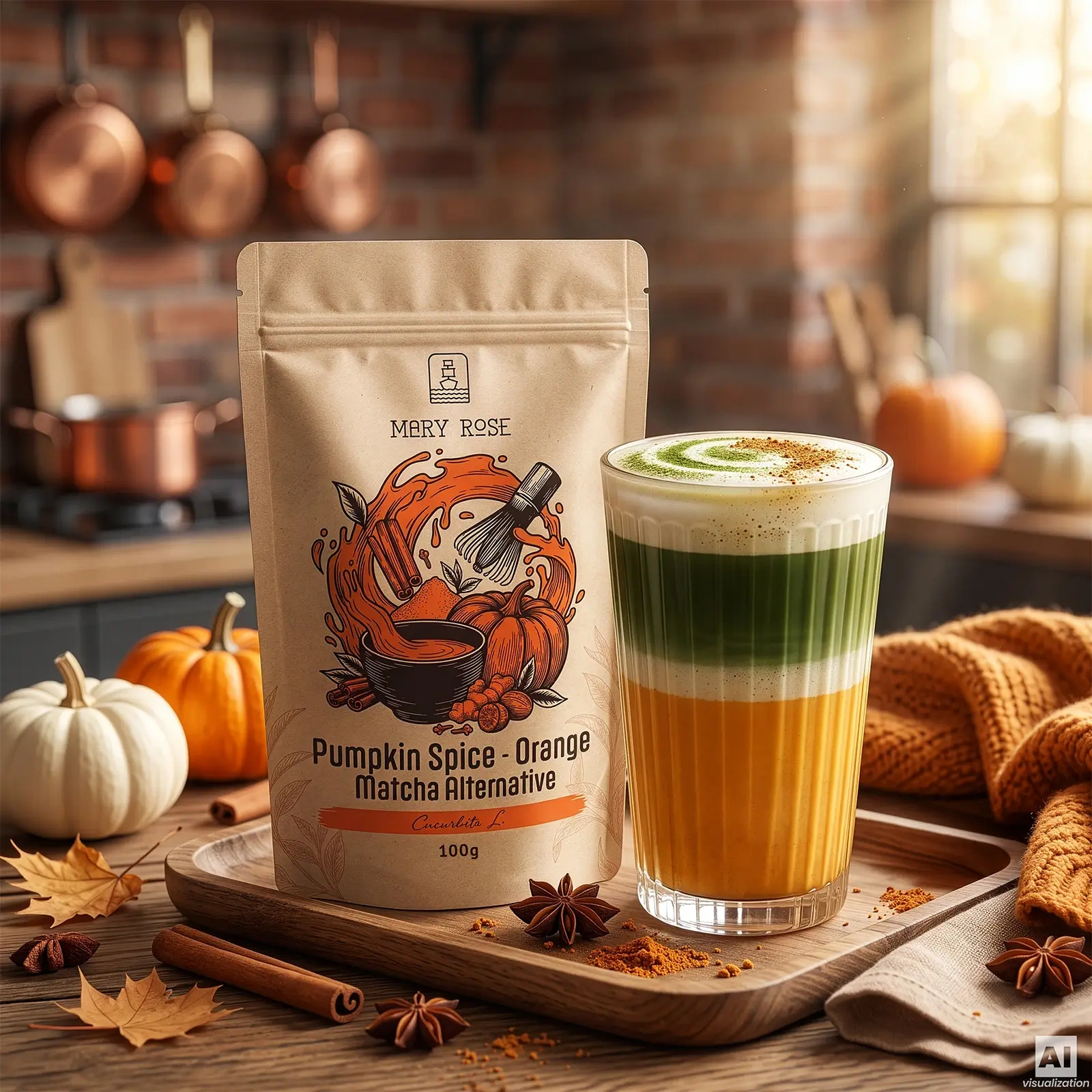 Mary Rose Orange Matcha Alternative Pumpkin Spice