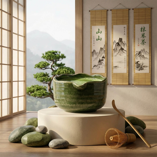 Σετ παρασκευής τσαγιού Matcha: matcha 100g + αξεσουάρ