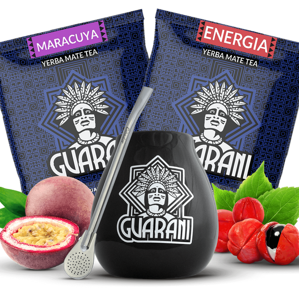 Economy SET Yerba Mate LARGE CALABASH bombilla 